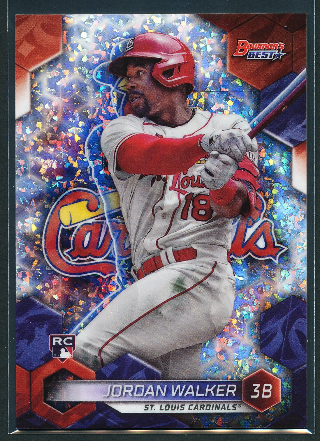 Jordan Walker 2023 Bowman's Best Mini-Diamond Refractor Rookie RC /299 Cardinals