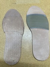 REPLACEMENT FULL LEATHER BEIGE RUBBER BOOT SHOE REPAIR TREAD SOLE NEW NO HEEL