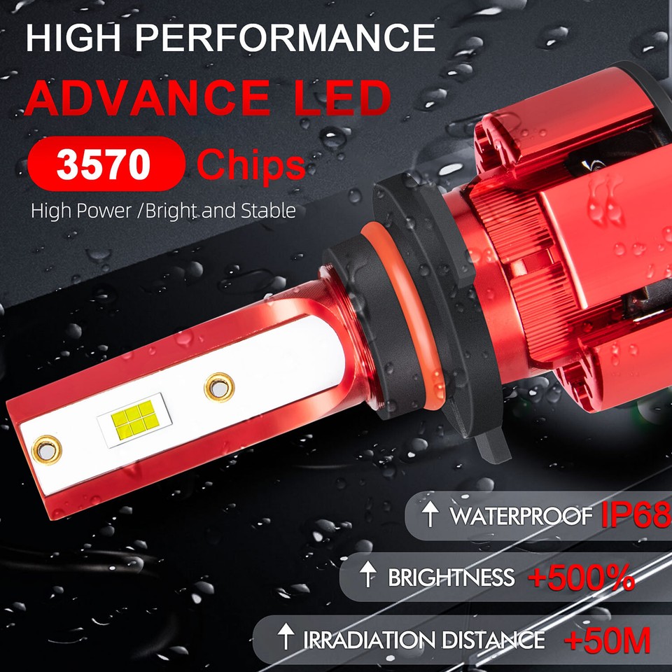 For Honda Odyssey 20052010 6x LED Headlight+Fog Light Bulbs Combo Kit