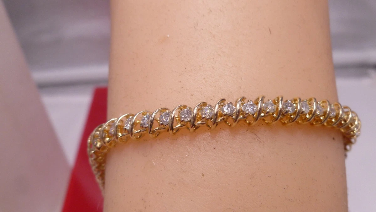 Vintage Style Diamond Tennis Bracelet – Bella's Fine Jewelers