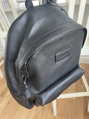 NWT Coach Black Charles Leather Campus Backpack Bag | eBay NWT Coach Black Charles Leather Campus Backpack Bag | eBay
