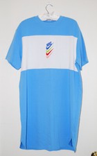 NWT Nike Women's Cameo Blue DNA Stacked Swoosh SS Sport Dress sz M