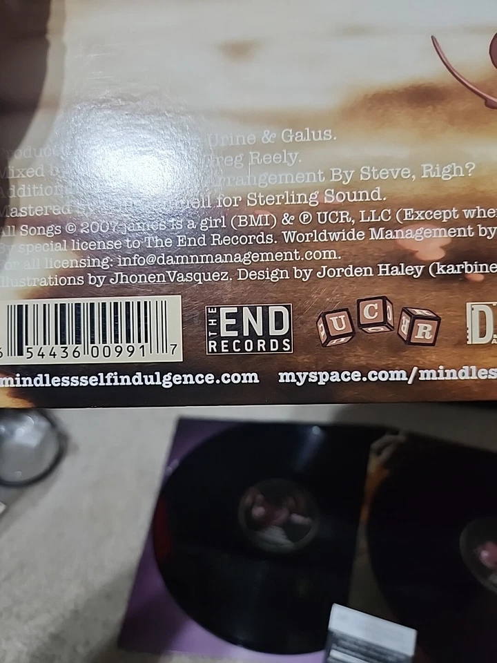 Mindless Self Indulgence If 2lp винил оригинальный 2008 1-й выпуск со всеми вставками EX/NM-воск - Изображение 4 из 4