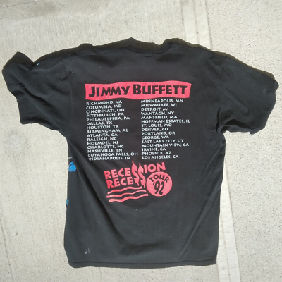 Vintage 90s Jimmy Buffet AOP Tour Tee Shirt XL t-shirt 1992 CORONA 