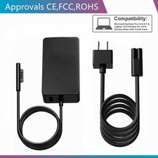 AC Charger For Microsoft Surface Pro 3 4 5 6 7 1625 1724 1796 1800-Surface Book