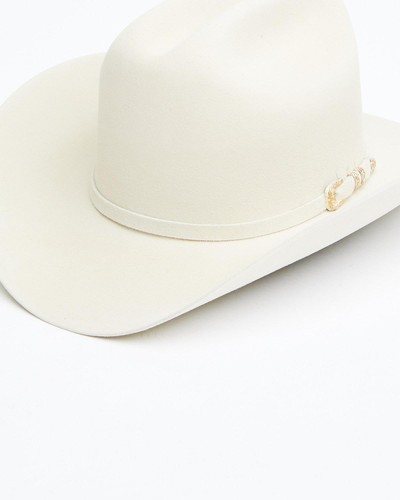 Genuine Beaver Felt Western Hat Silver