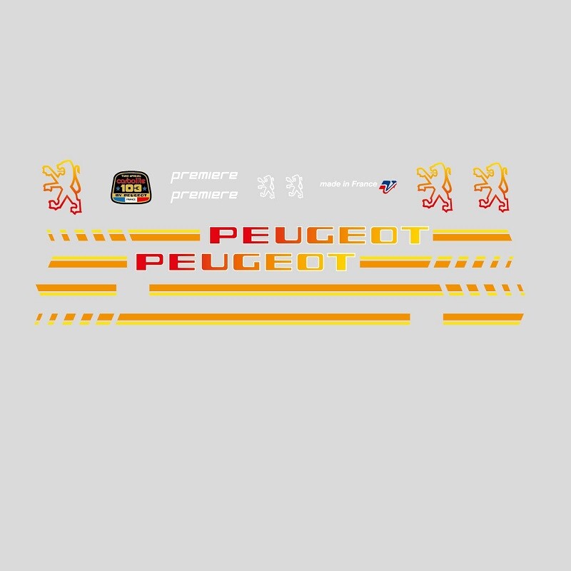 Peugeot Premiere Bicycle Frame Stickers Decals UK