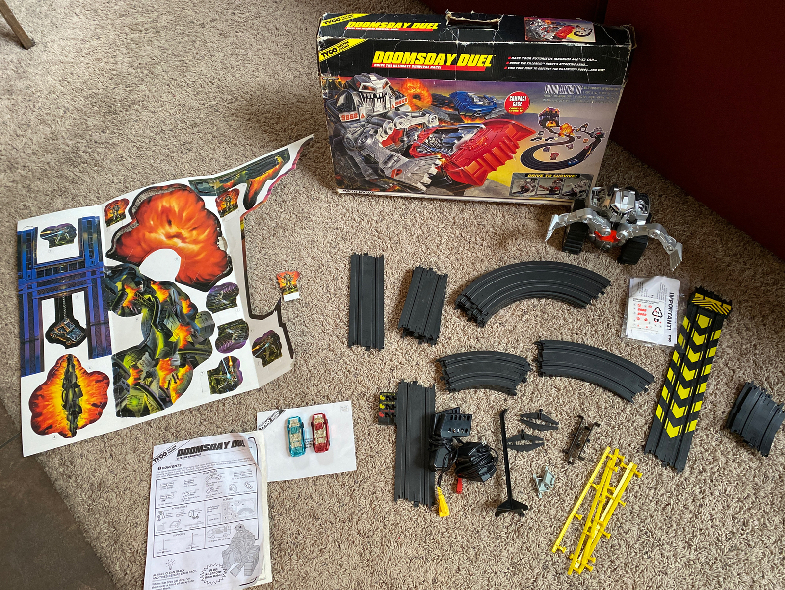 tyco electric race car track