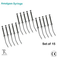 Pack Of 15 - Conservativa Odontoiatria Siringa per amalgam Composite Filling New