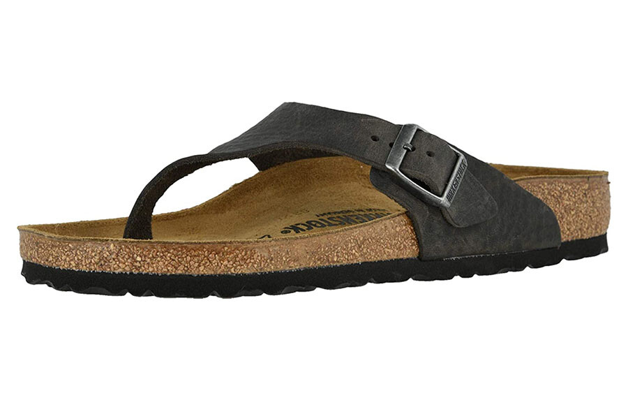 Men's Birkenstock Como Leather Color: Camberra Iron 45