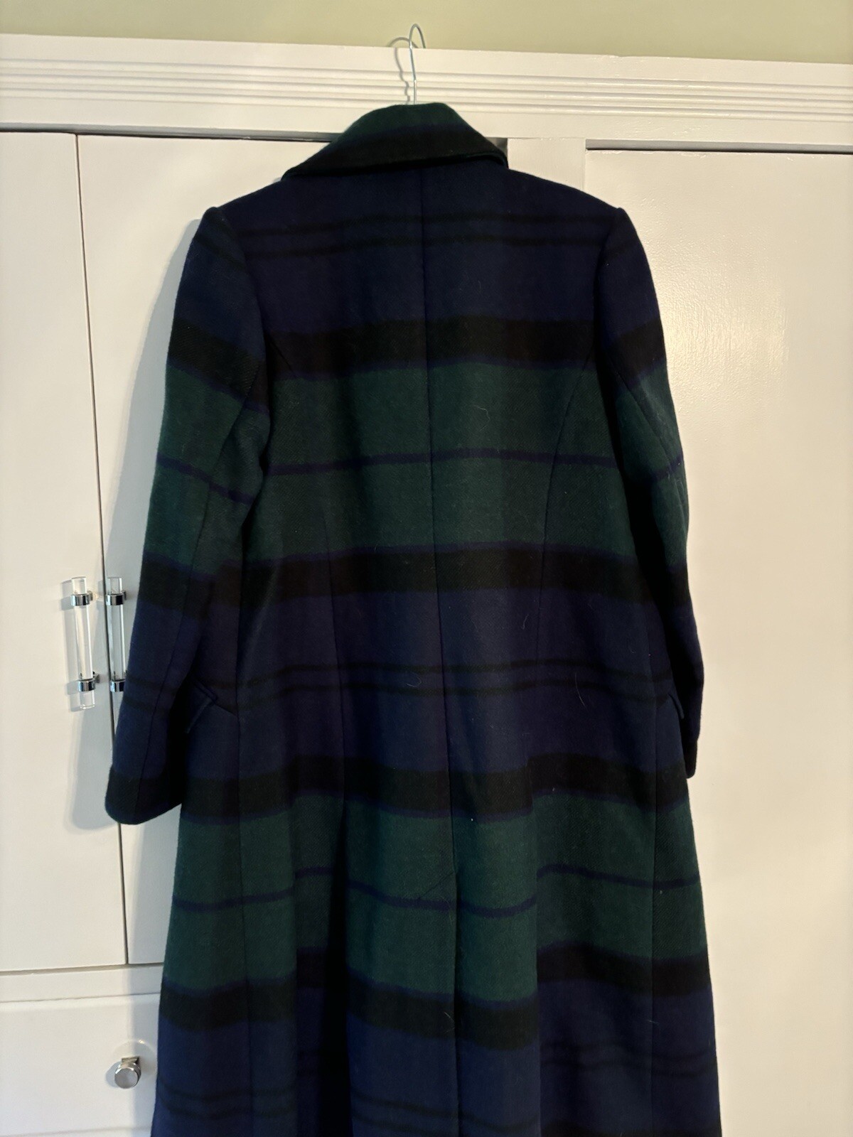 New Condition Barbour Marlene Tartan Coat Size 10 | Structured Style Lined Wool Coat image 8