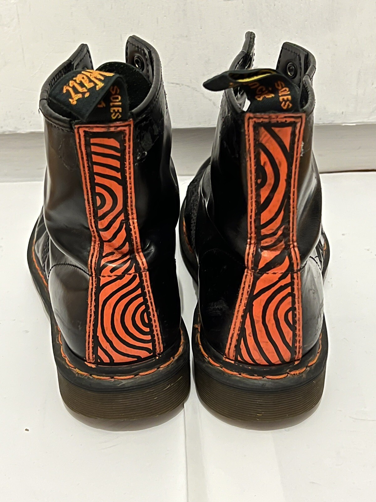 Dr MARTENS 1460 BEAMS X BABYLON Boots Black Smooth Leather UK 9 EU 43 US Rare image 8