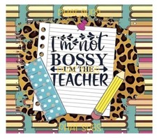 20oz Sublimation Tumbler Wrap I m The Teacher Ready To Press Heat Transfer