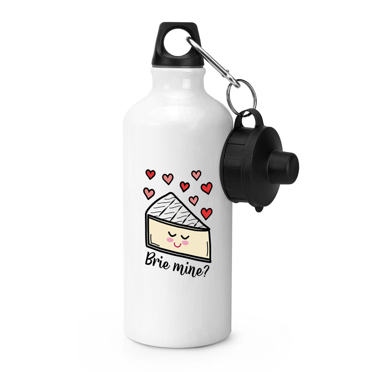 Brie Mine Sports Water Bottle Be Cheese Joke Valentines Day Love Girlfriend Wife