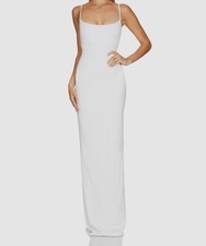 $269 Nookie Women's White Bailey Column Gown Dress Size XL