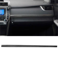 Carbon Fiber Interior Passenger Side Dash Cover Trim Strip For Toyota Camry