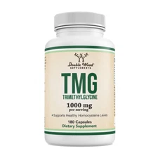 Double Wood Supplements TMG Trimethylglycine Supplement 1,000mg, 3 Month Supply