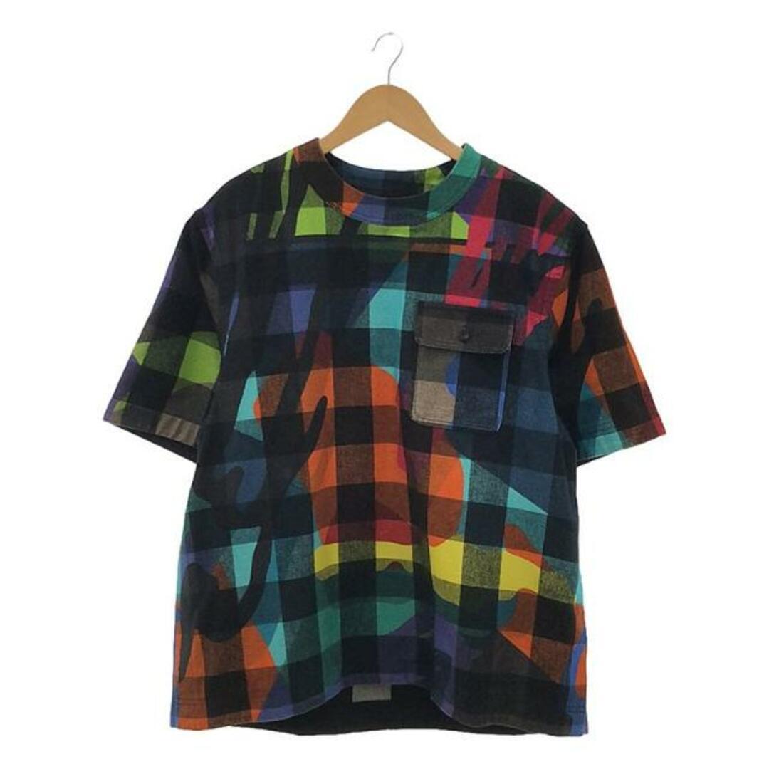 Sacai Sakai x KAWS Cows Plaid Pullover Flannel Pocket Slit Sacai Sakai x KAWS Cows Plaid Pullover Flannel Pocket Slit