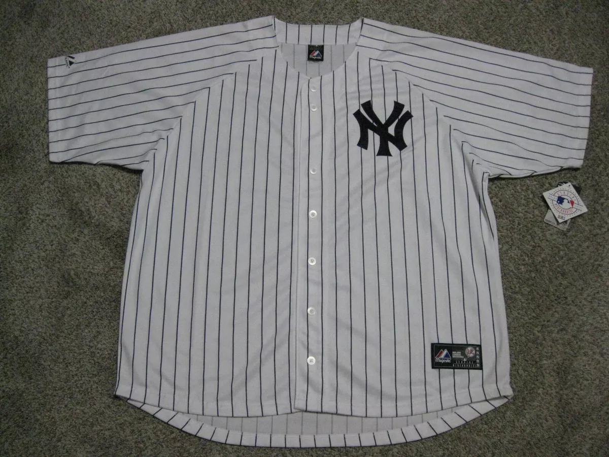 Men's Derek Jeter White New York Yankees Big & Tall Replica Player Jersey 