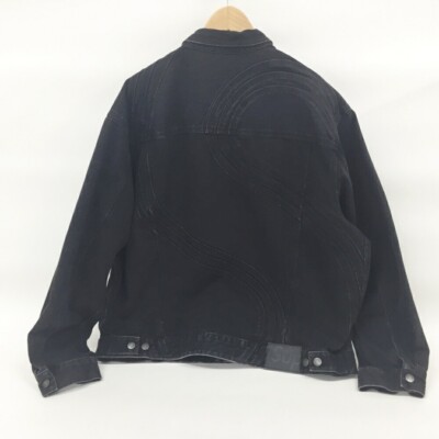 Supreme S Logo Denim Trucker Jacket Black Size XL Mens Supreme S Logo Denim Trucker Jacket Black Size XL Mens