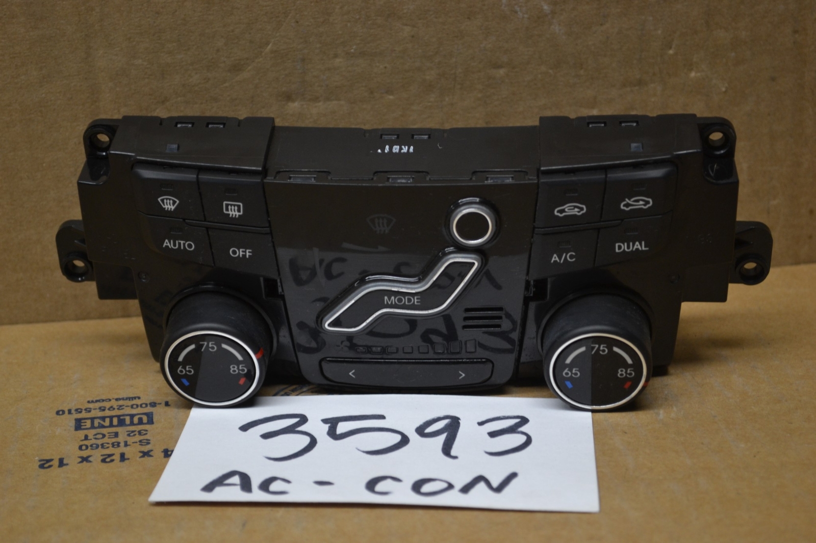 11 12 13 Hyundai Sonata Used AC and Heater Control Stock #3593-AC