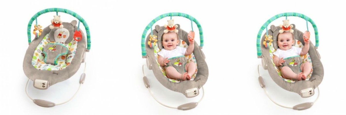 Disney Baby Winnie The Pooh Bouncer, Dots and Hunny Pots