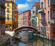 Ceramic Backsplash Tile Mural Water View Kitchen/Bathroom/Shower - Venice 3