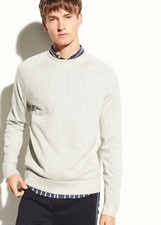 M325 NWT VINCE MERINO WOOL SEAMED CREWNECK MEN SWEATER SIZE M, L 285