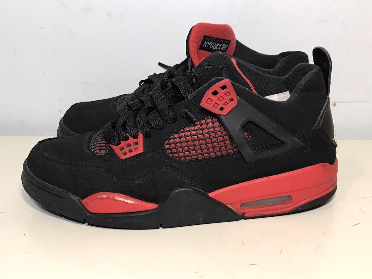 Air Jordan 4 Retro Red Thunder CT8527-016 PRE-OWNED Size 8
