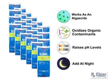 Rx Clear Multi-Functional 4-in-1 Swimming Pool Shock 1 lb - (Choose Quantity)