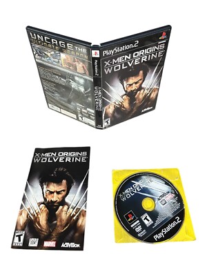 Sony PlayStation 2 PS2 CIB COMPLETE TESTED X-Men Origins: Wolverine