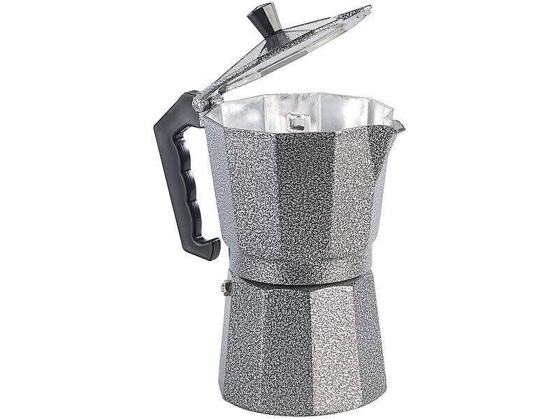 Cafetière italienne 0,4 L compacte induction gaz aspect martelé - 4