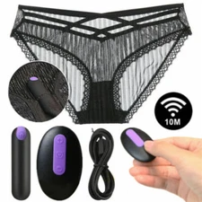 Wireless Remote Control Vibrating Panties 10Function Underwear Women Panties