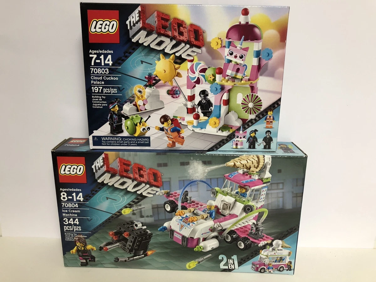 2 THE LEGO MOVIE SETS CLOUD CUCKOO PALACE 70803 & ICE CREAM 
