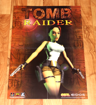 TOMBRAIDERパンフレット 1996 Tomb Raider PlayStation 1 Sega Saturn Vintage Promo Rare