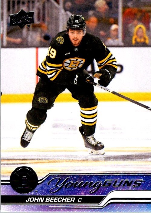 John Beecher 2023-24 Upper Deck Series 2 Young Guns #472 - Bruins
