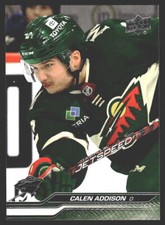 Calen Addison #92 2023-24 Upper Deck Minnesota Wild