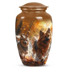 Dog Large Urns Human Ashes Adult Female Male Velvet Bag Funeral Burial Size10"