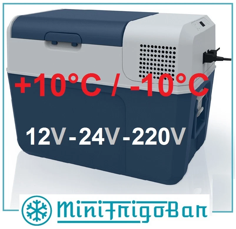 Minifrigo Congelatore Portatile MINIBAR Frigorifero per la BARCA a 12V 24V 220V - Immagine 2 di 4