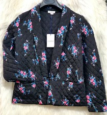 New Claudie Pierlot Womens Valerien Floral Quilted Blazer Jacket. Sz 38