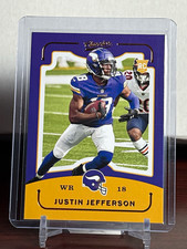 Panini 2020 Chronicles Classics Justin Jefferson Vikings #C113 Rookie Card. rookie card picture