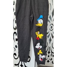 Disney Mickey Mouse Friends Kids Jogger Sweatpants Charcoal Gray NWT Med10/12
