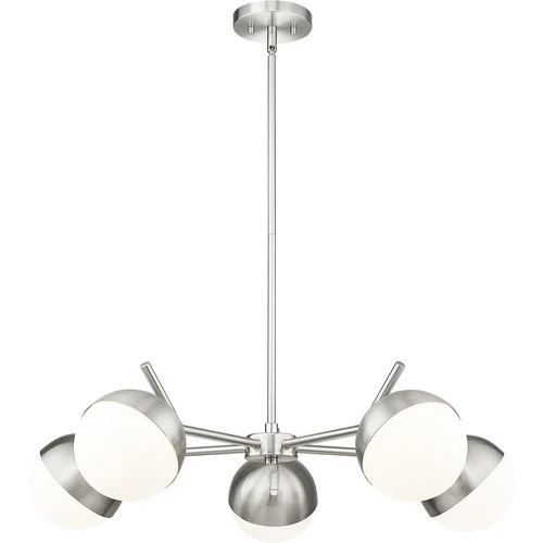 Z-Lite 7517-5BN Realm Sphere Chandelier Brushed Nickel - Picture 5 of 8