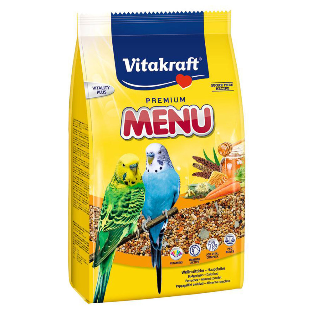 Vitakraft Menu Budgie Food with Vita Herbs 500g