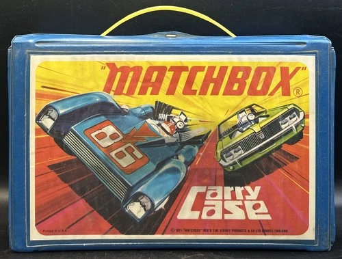 EH vintage 1971 Matchbox Carry Case (Lesney Products) Holds 24 Cars With Trays