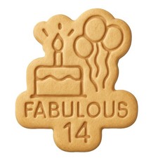 Fabulous 14 Wave Cookie Cutter & Stamp, Fondant & Clay - 3.4x4"