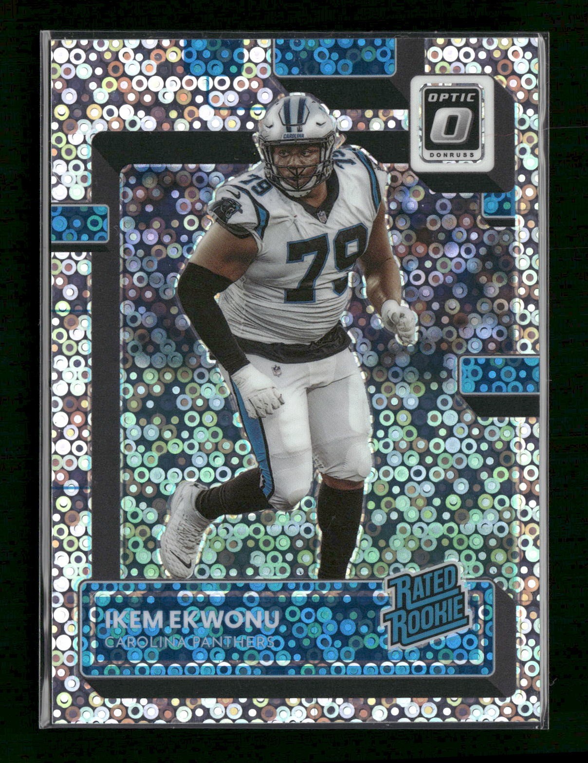 2022 Donruss Optic #253 Ikem Ekwonu /125 Silver Circles Carolina Panthers