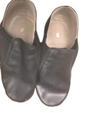 Black Slip-On Jazz Dance Shoes Split Sole Unisex size 2