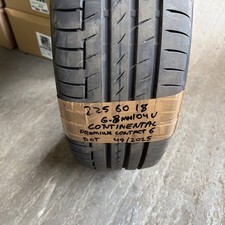 1 X 225/60/18 104V XL CONTINENTAL Premium Contact 6 DoT Year 49/2025 6.8mm Tread