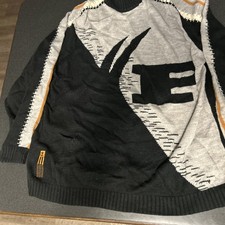 Phat Farm Vintage Mens XXL Large Big Logo Script Spell Out Knit Sweater 1990s